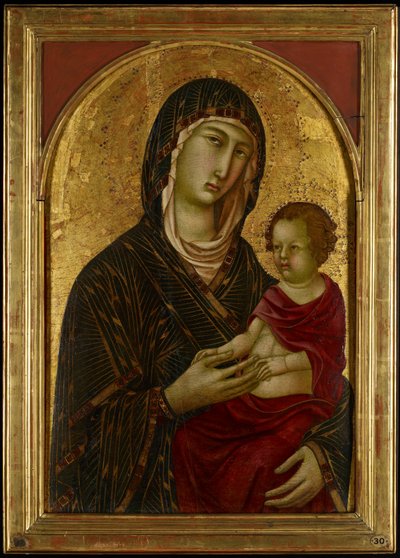 Madonna en kind, c.1310 door Segna di Bonaventura